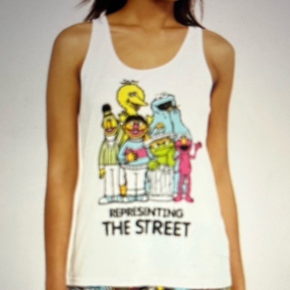 Sesame Street "Representing the Street" Tank Top Medium - Picture 1 of 13
